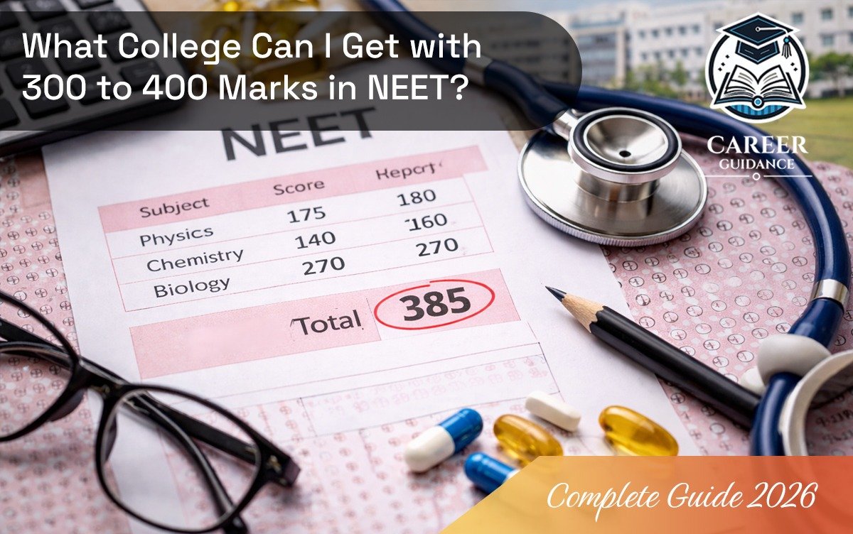 What college can I get with 300 to 400 marks in NEET